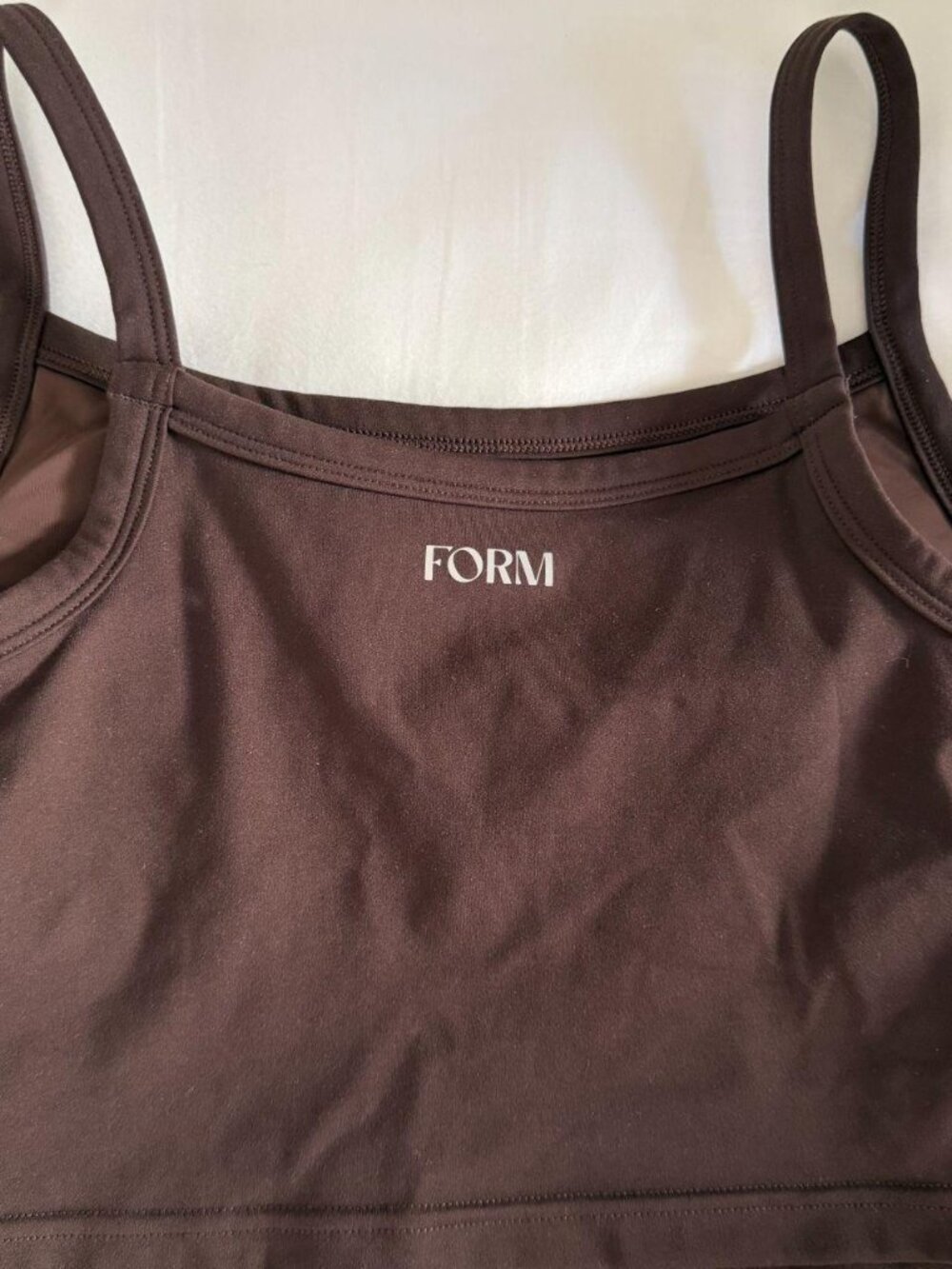 FORM brown workout top